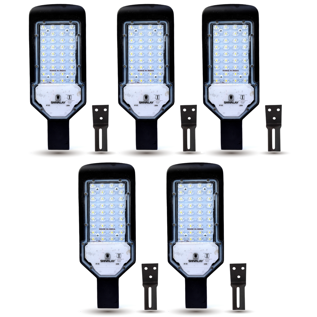 Shivalay 36W LED Street Light with Optical Lens, IP65 Waterproof Outdoor Area Light for Parking Lot, Yard, Road & Garden | Lens Led Street Light | 6500K White Focus | (5)