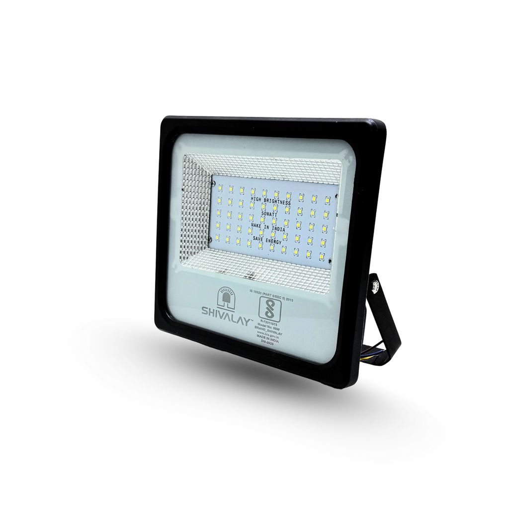 SHIVALAY 50W LED Street Light with Optical Lens, IP65 Waterproof Outdoor Light, High Brightness 6500K Cool White for Road, Garden, Parking, Security & Industrial Use (1)