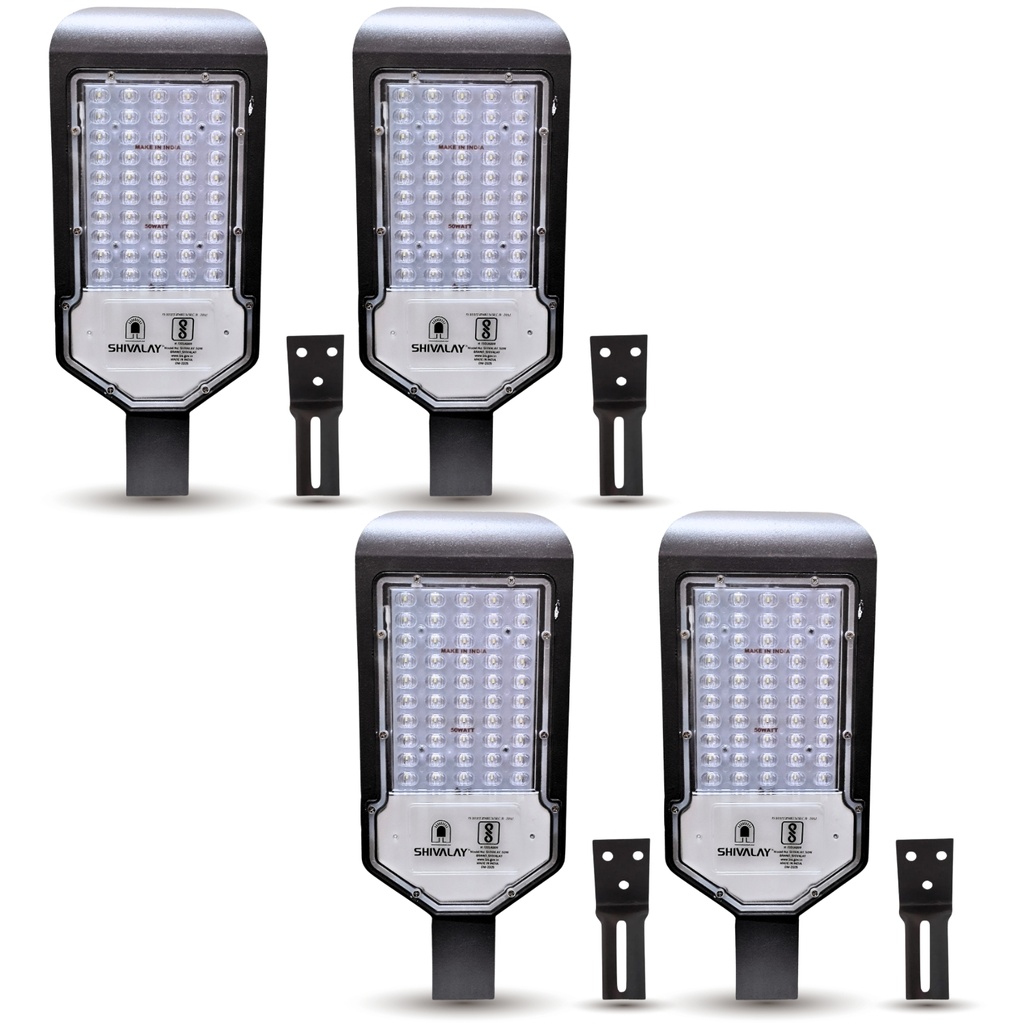 SHIVALAY 50W LED Street Light with Optical Lens, IP65 Waterproof Outdoor Light, High Brightness 6500K Cool White for Road, Garden, Parking, Security & Industrial Use (4)