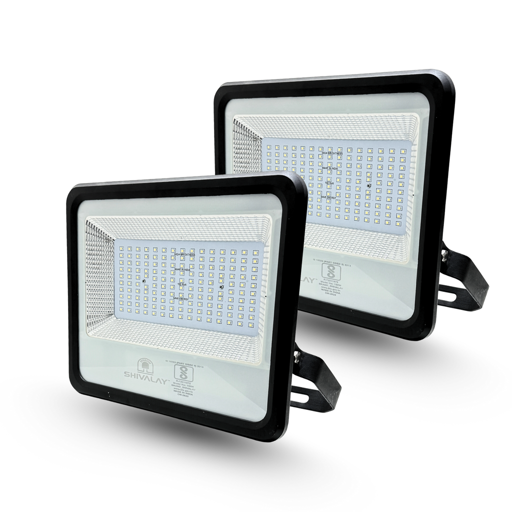 SHIVALAY 150 Watt LED Flood Light Outdoor IP66 Waterproof Surge Protection Focus Light for Factory, Garage, Parking, Garden, Playground & Shop | Cool White | Grey Body (2)