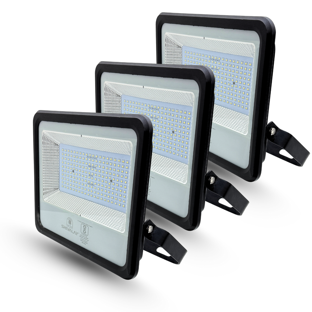 SHIVALAY Store 200W LED Chip DC Flood Lights, Classic Power Saving Outdoor LED Lights, Aluminium Die Cast, IP66 Waterproof, Rustproof White Lights (3)