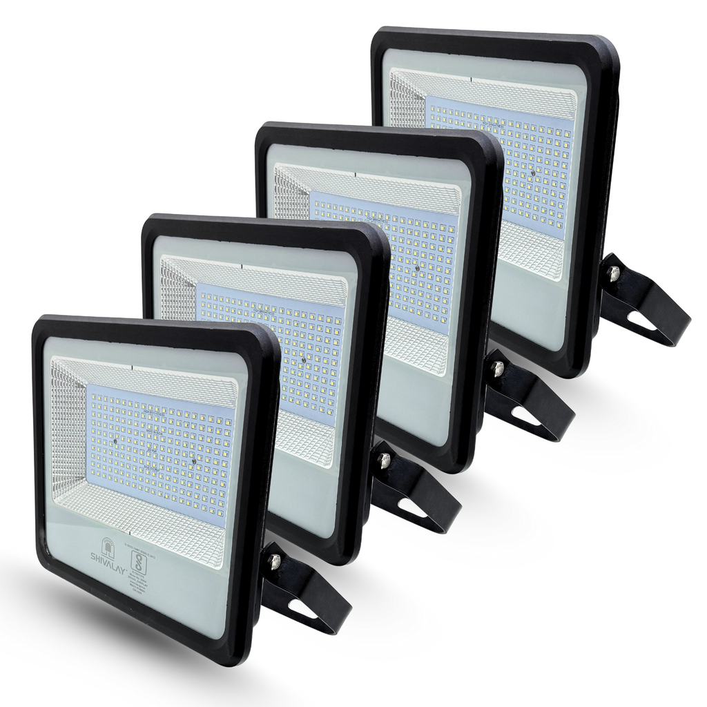 SHIVALAY Store 200W LED Chip DC Flood Lights, Classic Power Saving Outdoor LED Lights, Aluminium Die Cast, IP66 Waterproof, Rustproof White Lights (4)